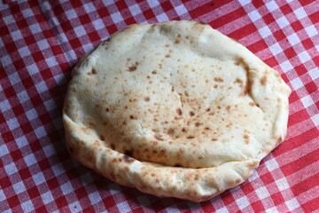turkish flat bread on the table