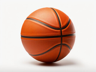 Fototapeta premium Basketball isolated on a white background, focused on sports