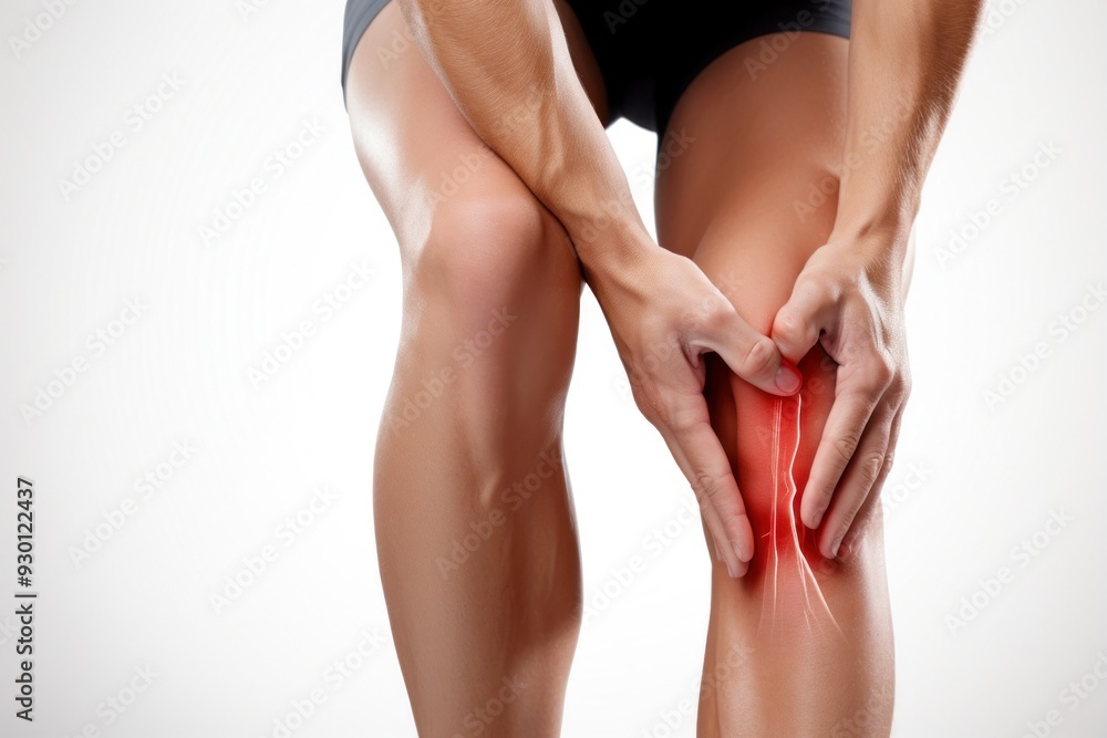 Sticker joint pain adult human knee.