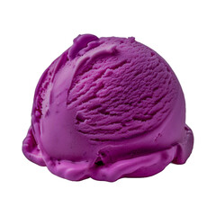 Fototapeta premium Taro Ice cream isolate on transparent background