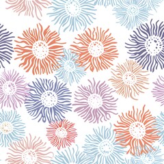 seamless pattern with flowers