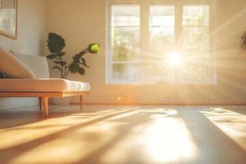 Fototapeta premium blurred view living room