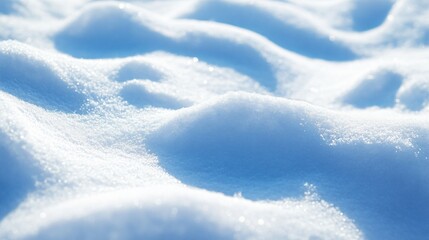 Obraz premium Snowdrift Background: Closeup Winter View