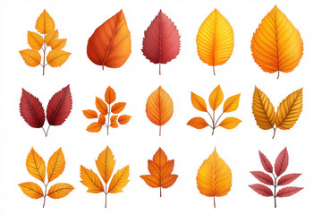 Obraz premium Autumn Leaves Vector Illustration