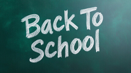 Back to School on Chalkboard  background.