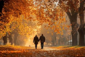 Couple In Autumn