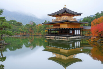 Naklejka premium Japan In Autumn