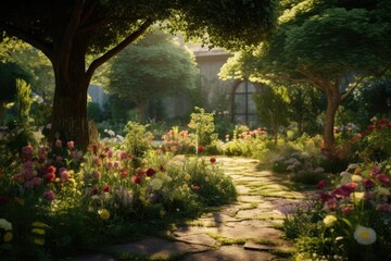 Garden architecture outdoors woodland.