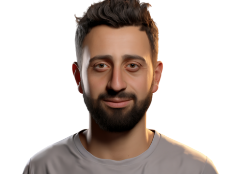 Professional PNG Cutout of a Handsome Caucasian Man: Designed for Easy Integration into Creative Projects, Offering Detailed Facial Features and Excellent Image Quality