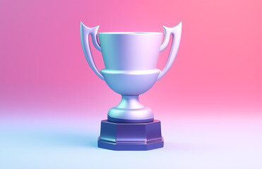 Cartoon 3D trophy illustration
