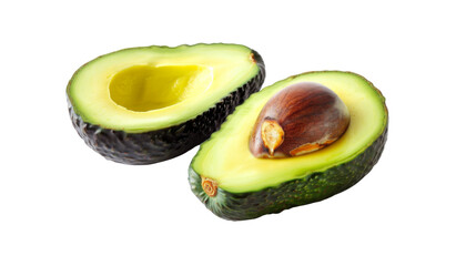 Avocado halves_Transparent background PNG