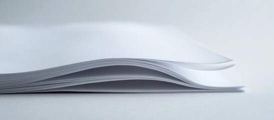 Stack of White Papers in a Simple Composition