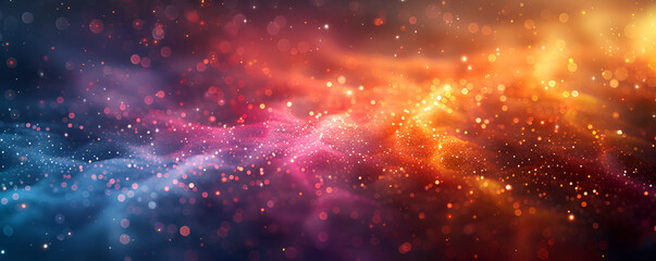 a colorful light in space