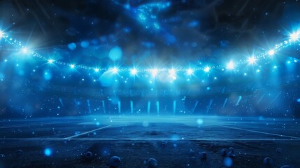 Dynamic blue sports spotlight background design: high-energy background featuring bold blue and light effects, ideal for athletic event promotions, sports branding, and dynamic motion graphics.


