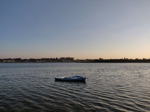 The view by Timsah Lake in Ismailia City.