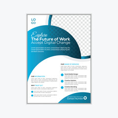Corporate business agency flyer design template