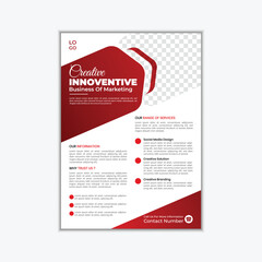 Simple and modern corporate business flyer design template