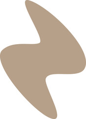 Abstract form set. Geometric minimal shape. Modern contemporary. Scribble bizarre boho figures.  