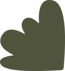 Abstract form set. Geometric minimal shape. Modern contemporary. Scribble bizarre boho figures.  