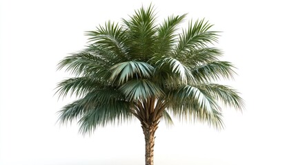 Obraz premium Palm Tree on a White Background