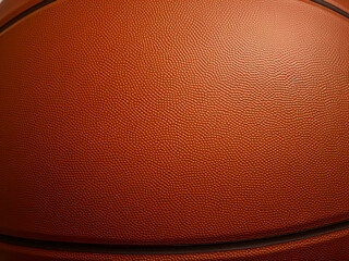 Close-up texture of a leather basketball