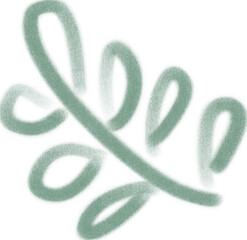 Playful Leaves Chalk Doodle