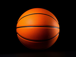 New orange basketball isolated on a white background