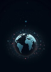 Fototapeta premium Technology astronomy planet space.