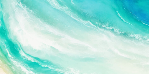 abstract soft blue and green abstract water color ocean wave texture background. Banner Graphic Resource as background for ocean wave and water wave abstract graphics	