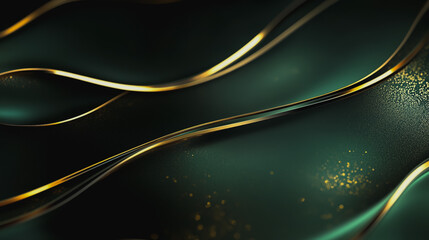 Abstract digital background electromagnetic wave background Innovation digital wave, information technology background and luxury background with golden line decoration and curve light effect