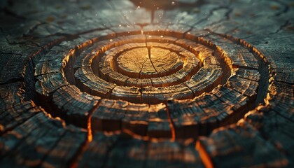 Close-up of Firewood Logs with Visible Tree Rings, A Stunning Example of Nature's Beauty and Strength These Timber Cross-Sections Show the Age and History of the Trees, Creating a Unique and