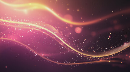 Obraz premium Abstract digital background electromagnetic wave background Innovation digital wave, information technology background and luxury background with golden line decoration and curve light effect