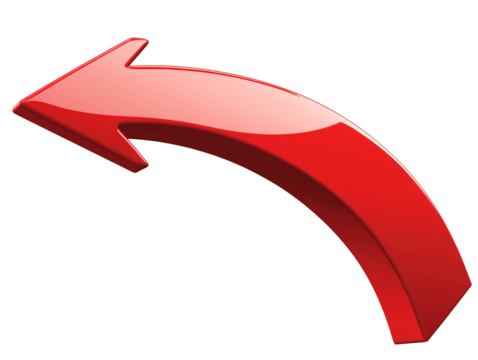 a red arrow pointing to the left - Powered by Adobe