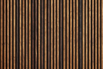 Abstract wooden pattern.Dark brown vertical striped background, texture of wood wall surface.
