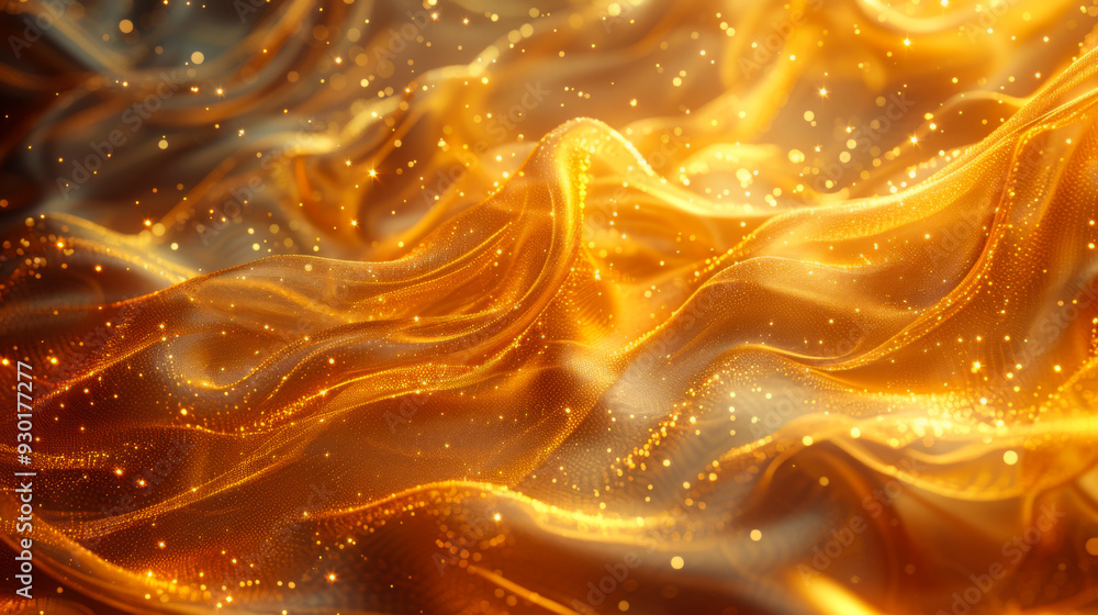Aufkleber the image is a computer generated image of a wave with lots of sparkles. the scene is energetic and 