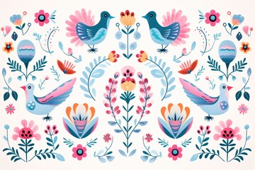 Obraz premium Hungary pattern art backgrounds bird.