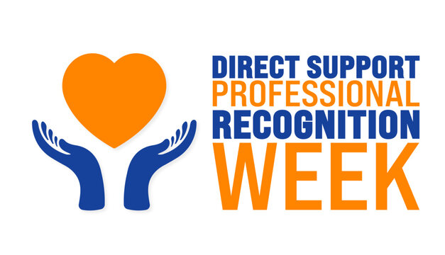 Direct Support Professional  Recognition Week or DSP Recognition Week background or banner design template.