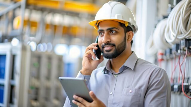 Telecom Project Engineer – Indian project engineer overseeing telecom projects and installations.
