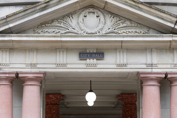  Exterior view of Portland City Hall beautiful architectural building facade