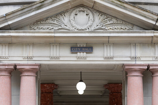  Exterior view of Portland City Hall beautiful architectural building facade
