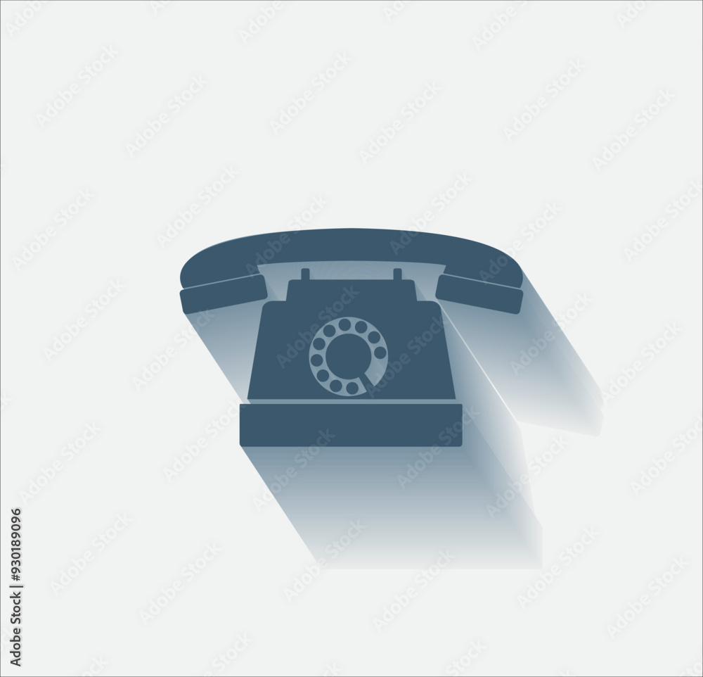 Poster vector dark color icon with shadow on light background