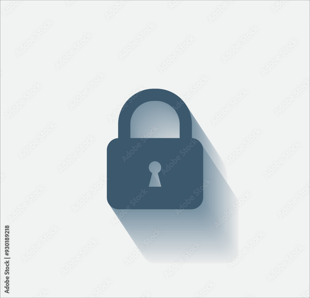 Poster vector dark color icon with shadow on light background