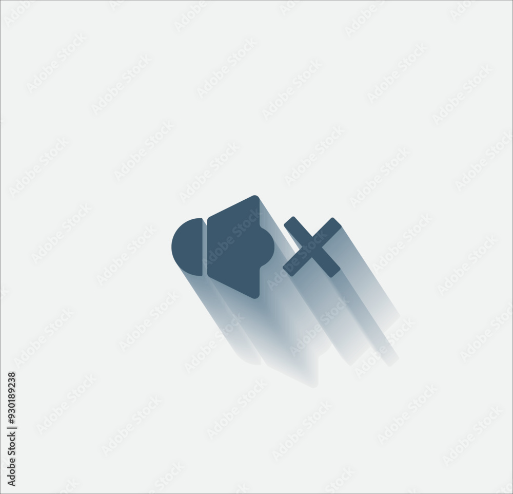 Poster vector dark color icon with shadow on light background