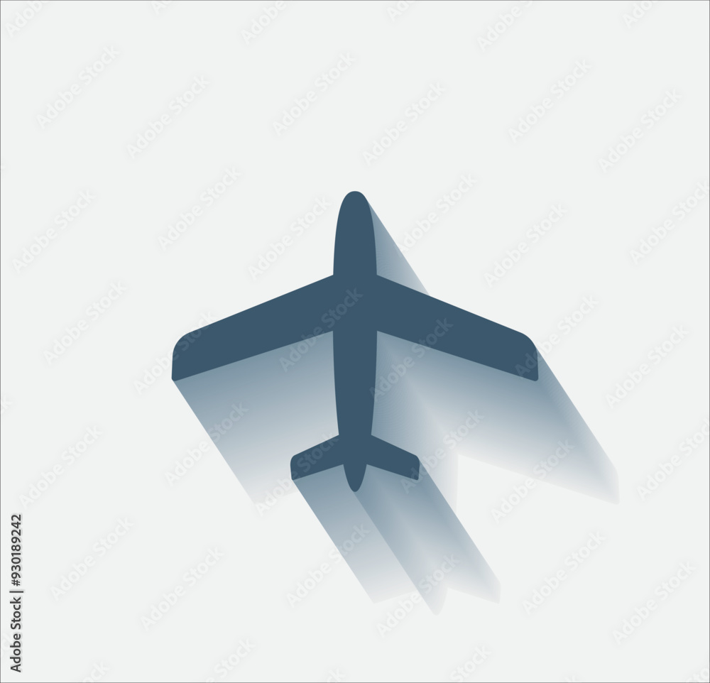 Poster vector dark color icon with shadow on light background