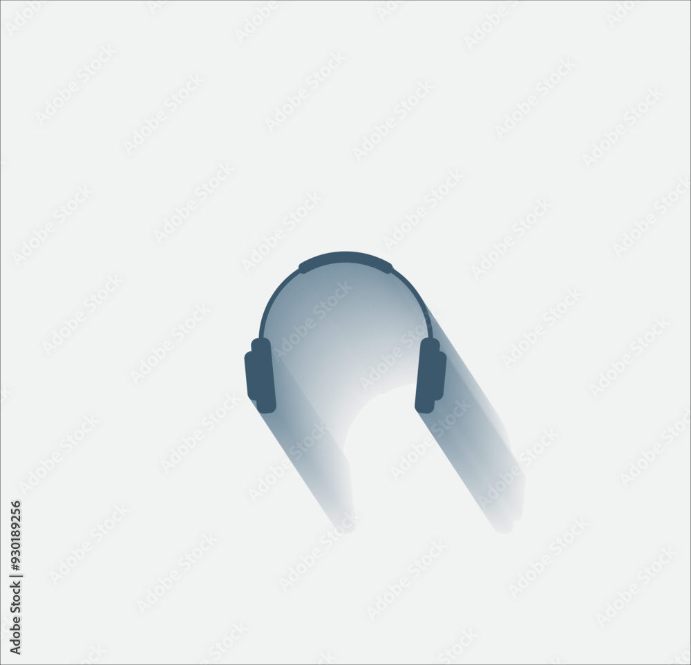 Poster vector dark color icon with shadow on light background
