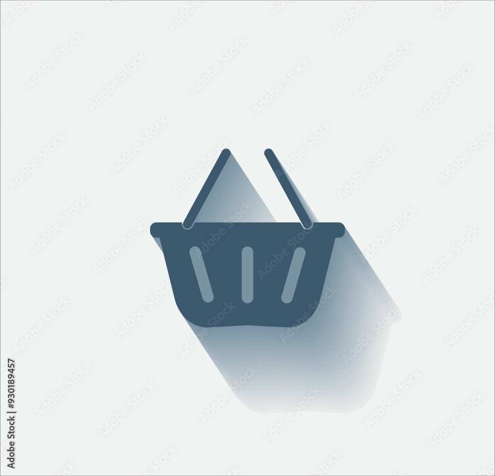 Poster vector dark color icon with shadow on light background