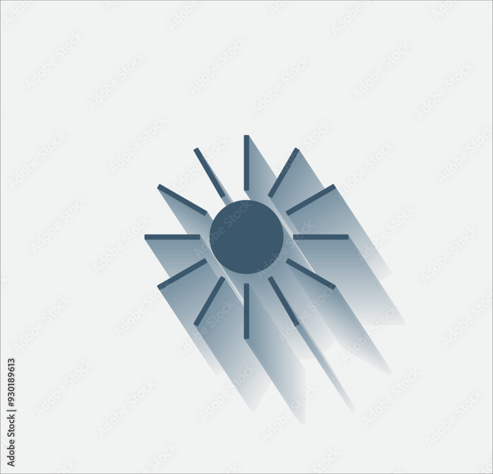 Aufkleber vector dark color icon with shadow on light background