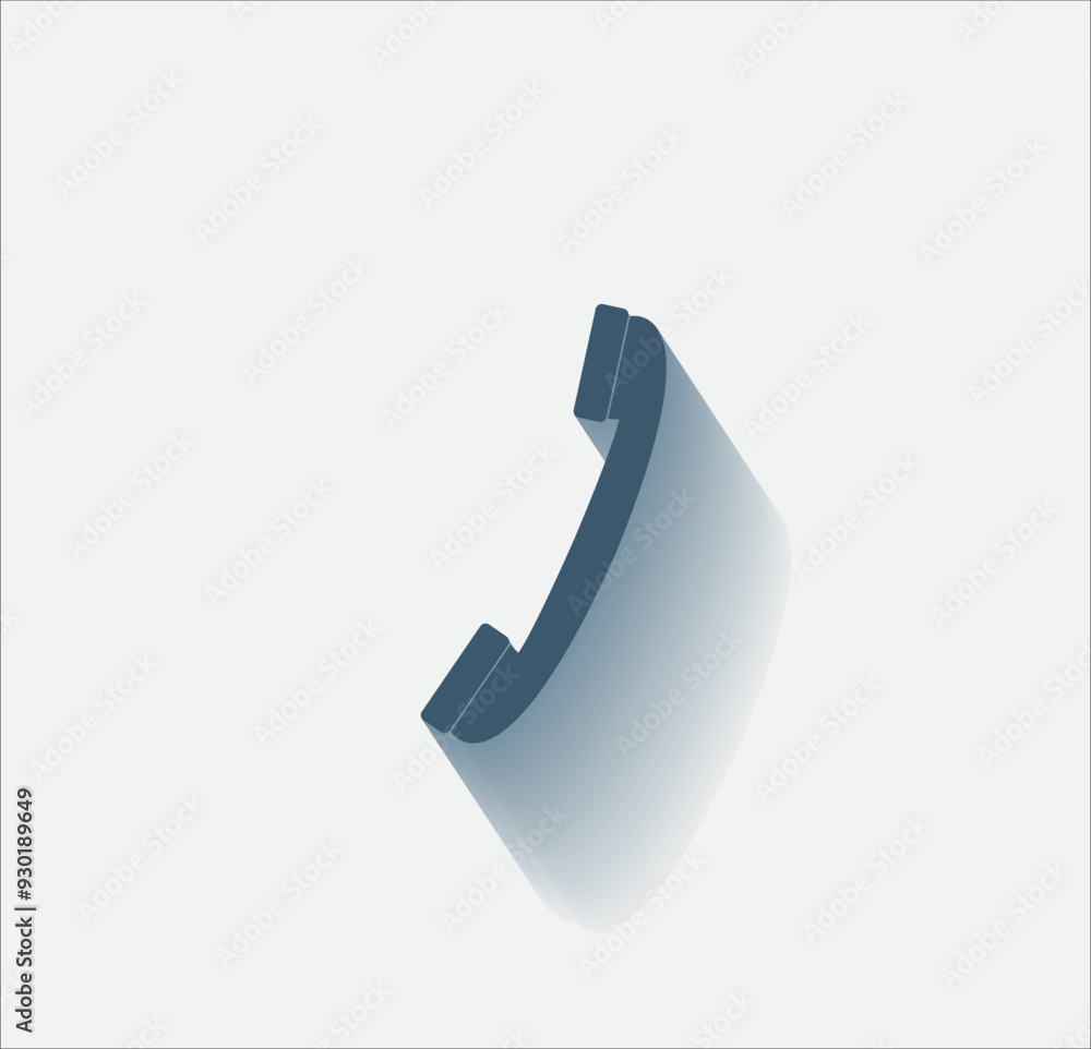 Poster vector dark color icon with shadow on light background
