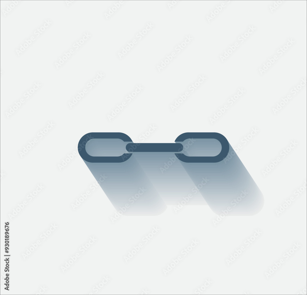 Poster vector dark color icon with shadow on light background