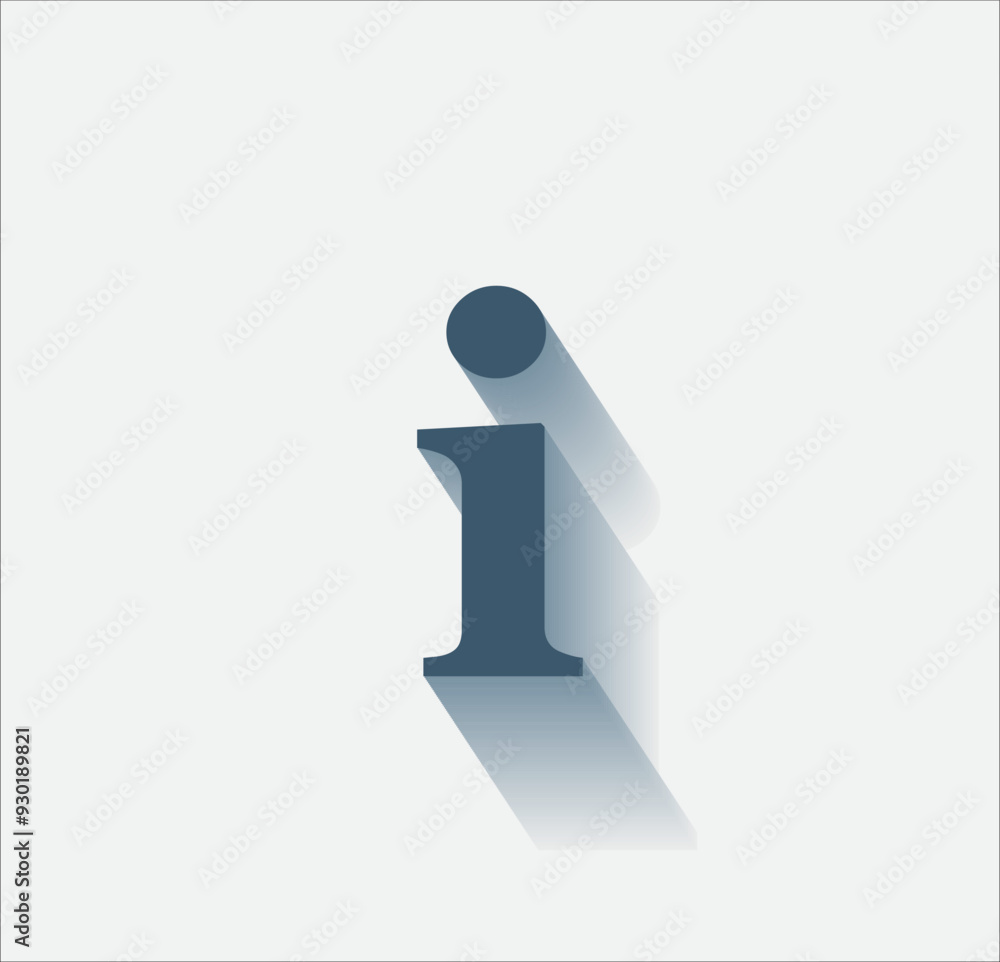 Poster vector dark color icon with shadow on light background